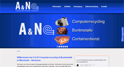 Desktop Screenshot of an-computerrecycling.de